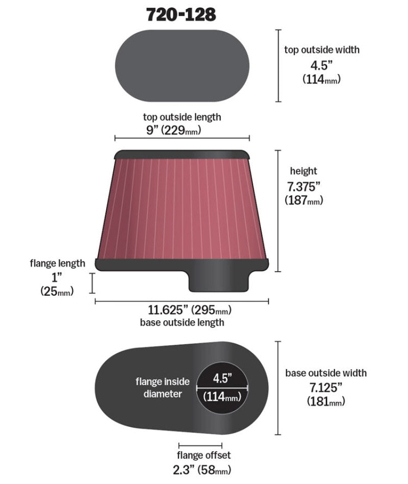 Airaid Dodge 5.9/6.7L DSL / Ford 6.0L DSL Kit Replacement Air Filter - Mo-Moto