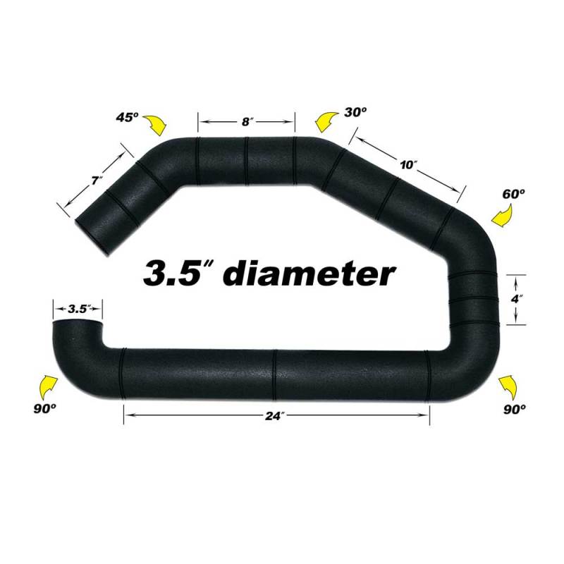 Airaid U-Build-It - 3.5in Intake Tube - Mo-Moto