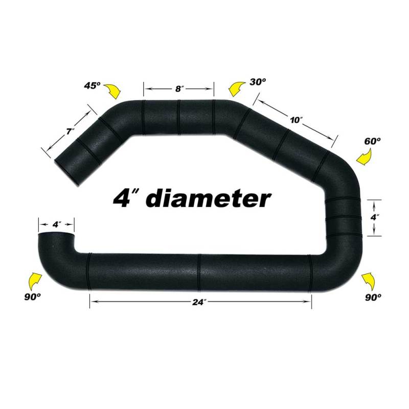Airaid U-Build-It - 4in Intake Tube - Mo-Moto