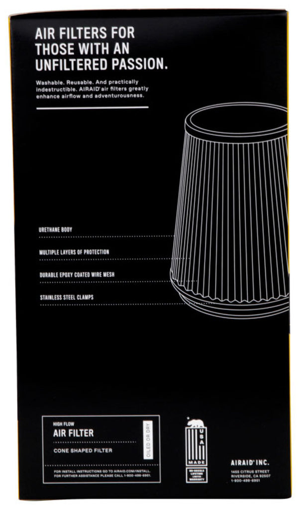 Airaid Universal Air Filter - Cone 3 1/2 x 6 x 4 5/8 x 9 - Mo-Moto