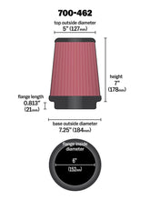 Load image into Gallery viewer, Airaid Universal Air Filter - Cone 6 x 7-1/4 x 5 x 7 - Mo-Moto
