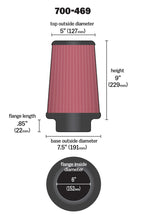 Load image into Gallery viewer, Airaid Universal Air Filter - Cone 6 x 7 1/4 x 5 x 9 - Mo-Moto