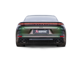 Akrapovic 2024+ Porsche Panamera Slip-On Line (Titanium) w/ Carbon Tips: Requires V6 or V8 fit kit - Mo-Moto