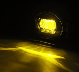 Alpharex 02-08 Dodge Ram 1500/03-09 Ram 2500/3500 DoubleTap Dual Color LED Proj Fog Lights - Wt/Ambr - Mo-Moto
