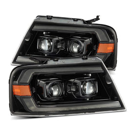 AlphaRex 04-08 Ford F150 Chrome LUXX Series Projector headlights - Mo-Moto