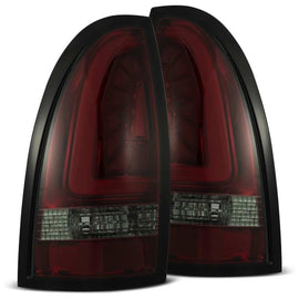 AlphaRex 05-15 Toyota Tacoma PRO-Series LED Tail Lights Red Smoke - Mo-Moto