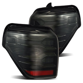 AlphaRex 10-21 Toyota 4Runner LUXX LED Taillights Alpha Blk w/Activ Light/Seq Signal - Mo-Moto