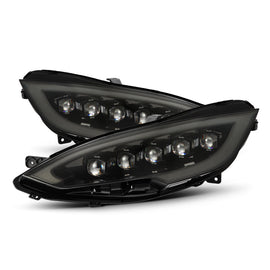 AlphaRex 12-21 Tesla Model S NOVA LED Proj Headlights Alpha-Black w/Actv Light & Seq.Sig / SB DRL - Mo-Moto