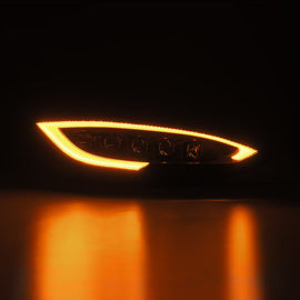 AlphaRex 12-21 Tesla Model S NOVA-Series LED Proj Headlights Blk w/Activtn Light & Seq.Sig / SB DRL - Mo-Moto