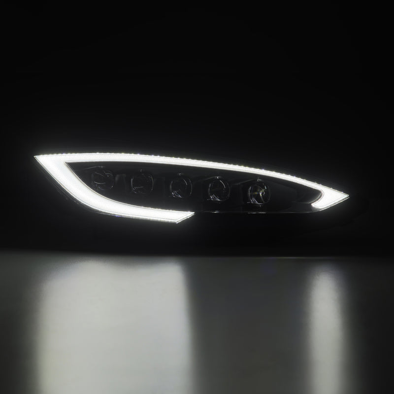 AlphaRex 12-21 Tesla Model S NOVA-Series LED Proj Headlights Blk w/Activtn Light & Seq.Sig / SB DRL - Mo-Moto