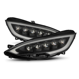 AlphaRex 12-21 Tesla Model S NOVA-Series LED Proj Headlights Blk w/Activtn Light & Seq.Sig / SB DRL - Mo-Moto