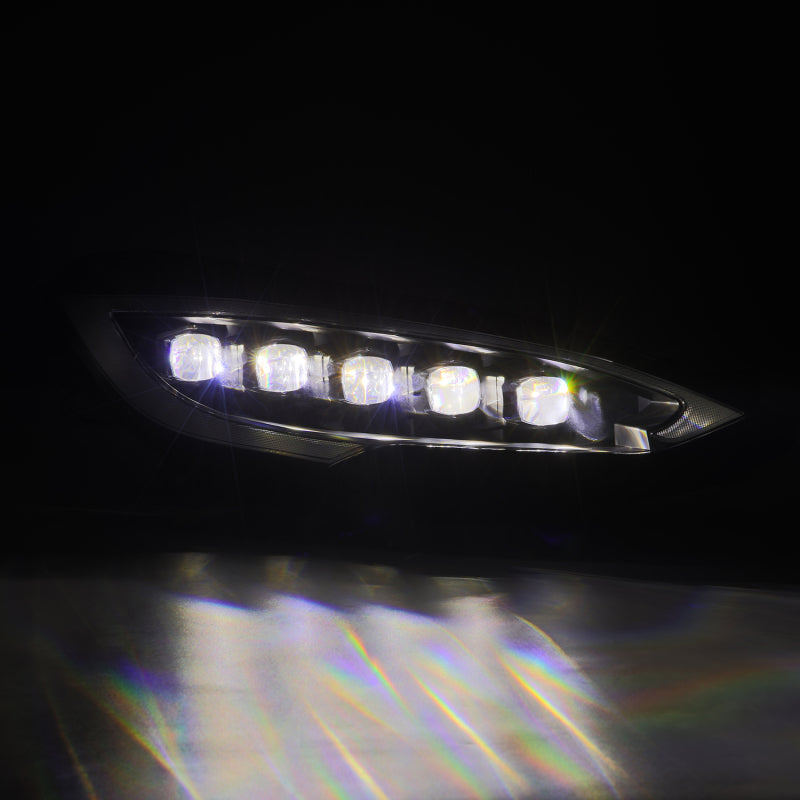 AlphaRex 12-21 Tesla Model S NOVA-Series LED Proj Headlights Blk w/Activtn Light & Seq.Sig / SB DRL - Mo-Moto