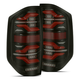 AlphaRex 14-21 Toyota Tundra LUXX LED Taillights Black/Red w/Activ Light/Seq Signal - Mo-Moto