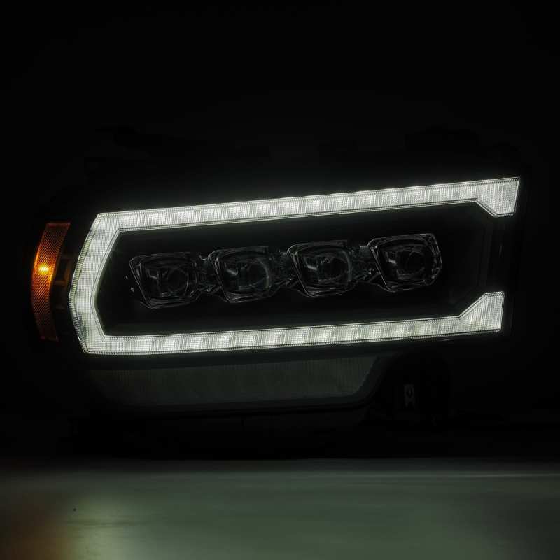 AlphaRex 19-21 Ram 2500 NOVA LED Proj Headlights Plank Style Black w/Activ Light/Seq Signal/DRL - Mo-Moto