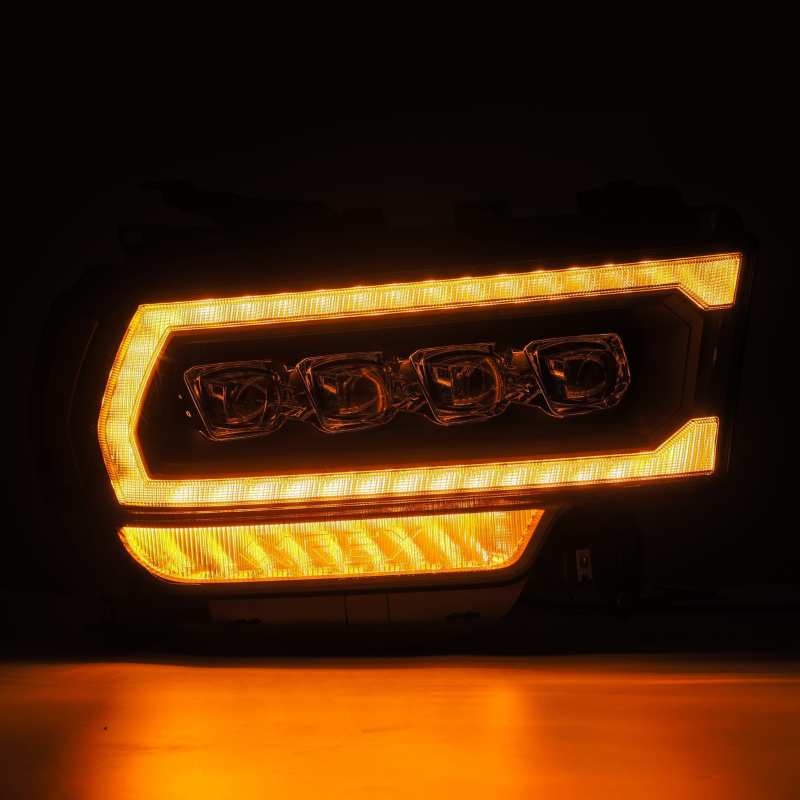 AlphaRex 19-21 Ram 2500 NOVA LED Proj Headlights Plank Style Black w/Activ Light/Seq Signal/DRL - Mo-Moto