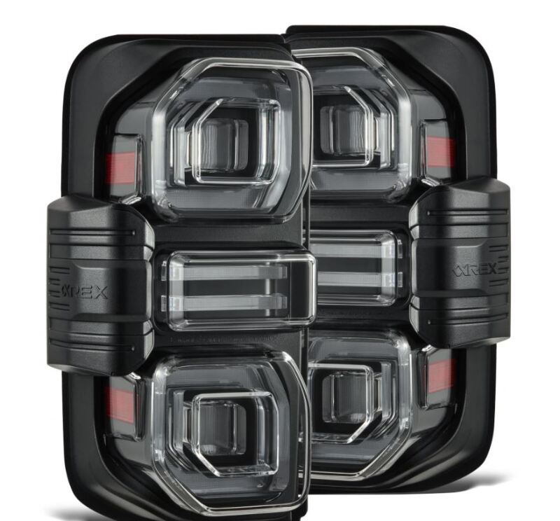 AlphaRex 21-24 Ford Bronco (Excl. Raptor) Nova-Series LED Tail Lights - Black - Mo-Moto