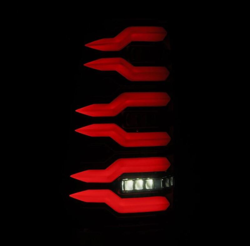 AlphaRex 99-06 Chevrolet Silverado Sierra LUXX-Series LED Tail Lights Alpha-Black - Mo-Moto