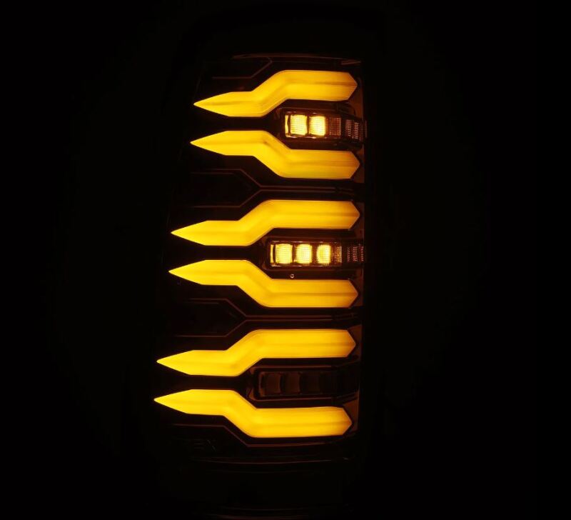 AlphaRex 99-06 Chevrolet Silverado Sierra LUXX-Series LED Tail Lights Alpha-Black - Mo-Moto