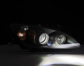 AlphaRex 99-09 Honda S2000 LUXX-Series Projector LED Headlights - Black - Mo-Moto