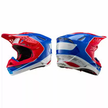 Load image into Gallery viewer, S-M10 Visor Bale Bright Red/Blue Glossy