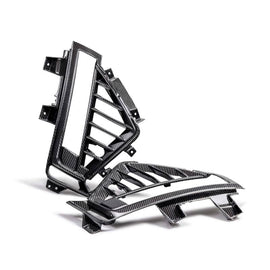 Anderson Composites 22-24 Cadillac CT5 Black Wing Type-OE Carbon Fiber Side Grilles - Mo-Moto