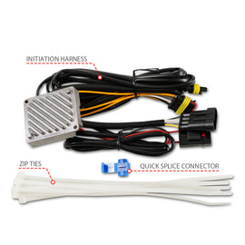 ANZO 05-11 Toyota Tacoma Full LED Proj Headlights White DRL/Init/SeqSig Black - Pair - Mo-Moto