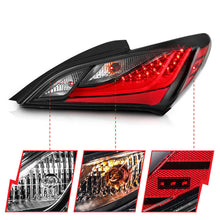 Load image into Gallery viewer, ANZO 10-13 Hyundai Genesis 2DR LED Taillights Smoke - Mo-Moto