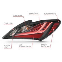 Load image into Gallery viewer, ANZO 10-13 Hyundai Genesis 2DR LED Taillights Smoke - Mo-Moto