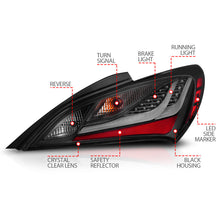 Load image into Gallery viewer, ANZO 10-13 Hyundai Genesis 2DR LED Taillights Smoke - Mo-Moto