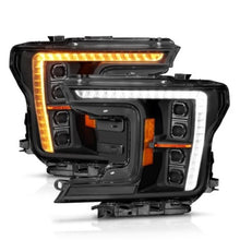 Load image into Gallery viewer, ANZO 18-20 Ford F-150 (w/Factory Halogen) Z-Series Full LED Proj Headlights Init/SeqSig - Pair - Mo-Moto
