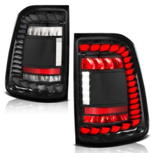 Load image into Gallery viewer, ANZO 19-24 RAM 1500 (Factory Halogen Models) Full LED Tail Lights SeqSig Black - Pair - Mo-Moto