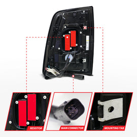 ANZO 19-24 RAM 2500/3500 Full LED Tail Lights SeqSig Black - Pair - Mo-Moto