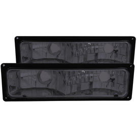 ANZO 1988-1998 Chevrolet C1500 Euro Parking Lights Smoke - Mo-Moto
