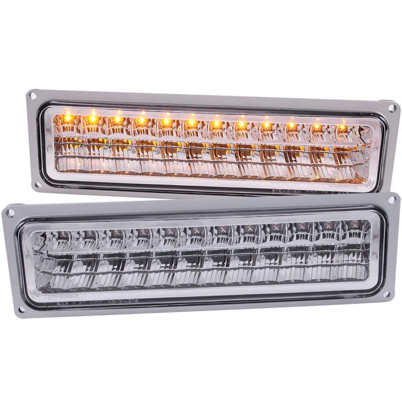 ANZO 1988-1998 Chevrolet C1500 LED Parking Lights Chrome - Mo-Moto
