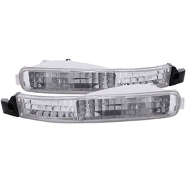 ANZO 1992-1993 Honda Accord Euro Parking Lights Chrome - Mo-Moto