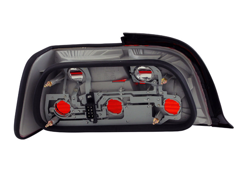 ANZO 1992-1998 BMW 3 Series E36 Coupe/Convertable Taillights Red/Clear - Mo-Moto