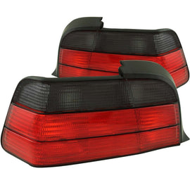 ANZO 1992-1998 BMW 3 Series E36 Coupe/Convertable Taillights Red/Smoke - Mo-Moto