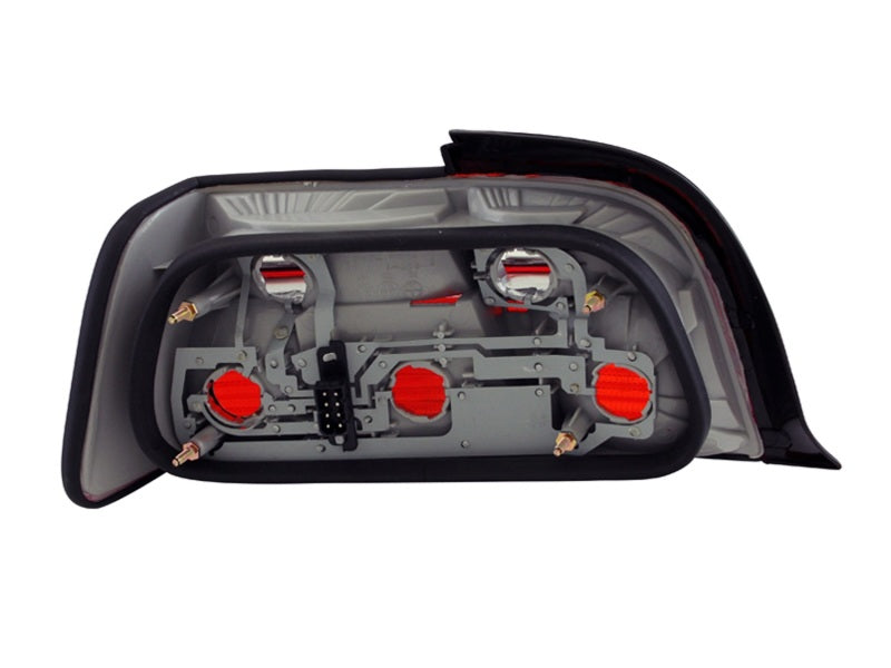 ANZO 1992-1998 BMW 3 Series E36 Coupe/Convertable Taillights Red/Smoke - Mo-Moto