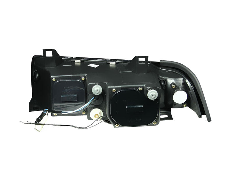 ANZO 1992-1998 BMW 3 Series E36 Projector Headlights w/ Halo Black (CCFL) G2 - Mo-Moto