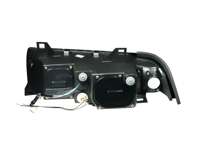 ANZO 1992-1998 BMW 3 Series E36 Projector Headlights w/ Halo Black (CCFL) G2 - Mo-Moto