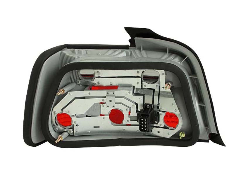 ANZO 1992-1998 BMW 3 Series E36 Sedan Taillights Red/Smoke - Mo-Moto