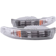 Load image into Gallery viewer, ANZO 1994-1997 Acura Integra Euro Parking Lights Chrome w/ Amber Reflector - Mo-Moto