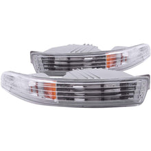 Load image into Gallery viewer, ANZO 1994-1997 Acura Integra Euro Parking Lights Chrome w/ Amber Reflector - Mo-Moto