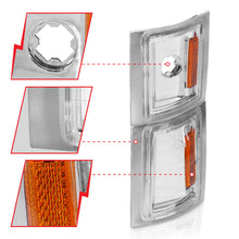 Load image into Gallery viewer, ANZO 1994-1998 Chevrolet Blazer Corner Lights Clear Lens w/ Amber Reflector - Mo-Moto
