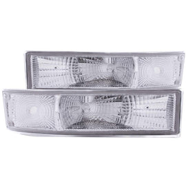 ANZO 1995-2005 Chevrolet Astro Van Euro Parking Lights Chrome - Mo-Moto