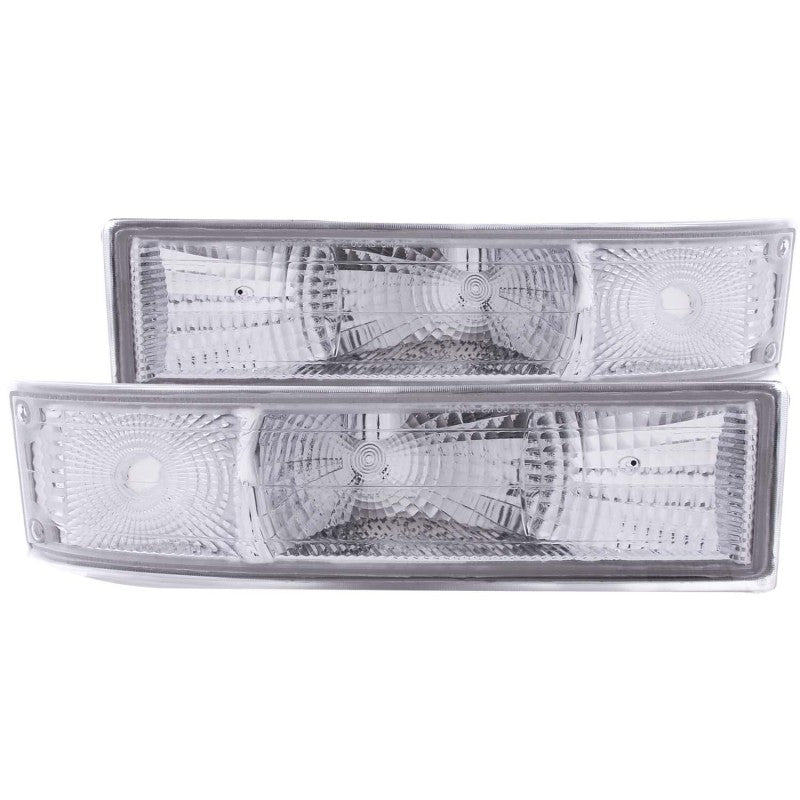 ANZO 1995-2005 Chevrolet Astro Van Euro Parking Lights Chrome - Mo-Moto