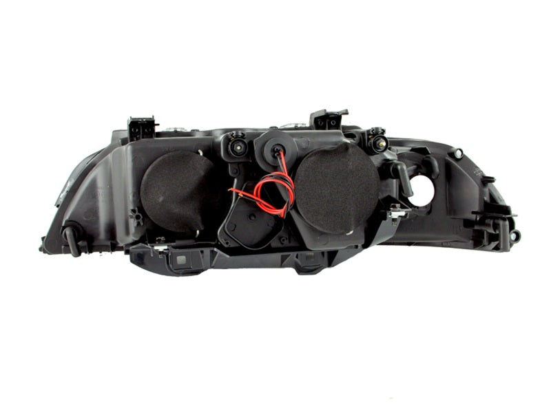ANZO 1997-2001 BMW 5 Series Projector Headlights w/ Halo Black - Mo-Moto