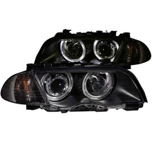 Load image into Gallery viewer, ANZO 1999-2001 BMW 3 Series E46 Projector Headlights w/ Halo Black (CCFL) - Mo-Moto