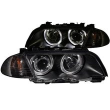 Load image into Gallery viewer, ANZO 1999-2001 BMW 3 Series E46 Projector Headlights w/ Halo Black (CCFL) - Mo-Moto