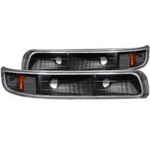 Load image into Gallery viewer, ANZO 1999-2002 Chevrolet Silverado 1500 Euro Parking Lights Black w/ Amber Reflector - Mo-Moto